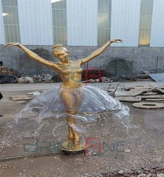 Bronze Woman Fountain Statue