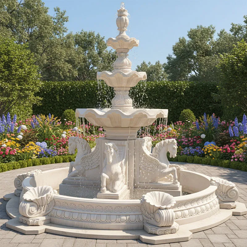 Marble Horse Fountain Manufacturer